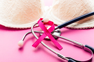 Breast cancer awareness concept.