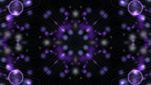Flashing purple transforming figures