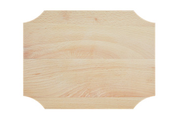 Wooden chopping board isolated
