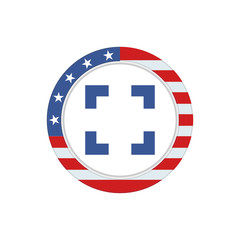 Obraz premium App Button - U.S