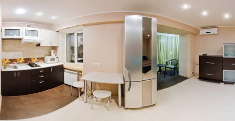 Large panorama room, studio apartment