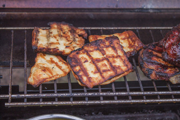 Grilled halloumi