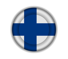 Obraz premium button flags filand