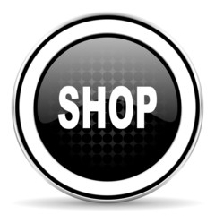 arrow icon, black chrome button