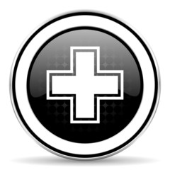 arrow icon, black chrome button