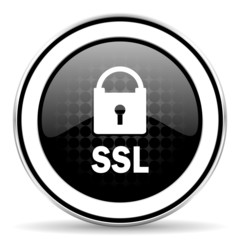 ssl icon, black chrome button