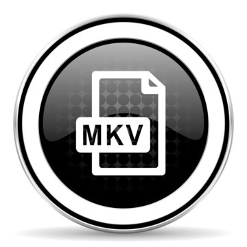 mkv file icon, black chrome button