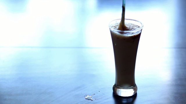Nescafe making - detail; 