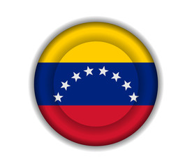 Obraz premium button flags venezuela