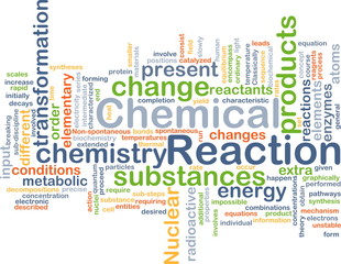 Chemical reaction background concept