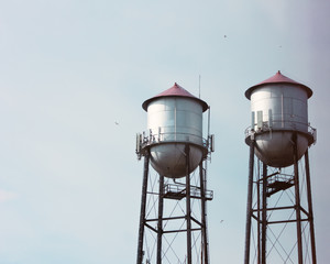 Vintage Water tanks from the street