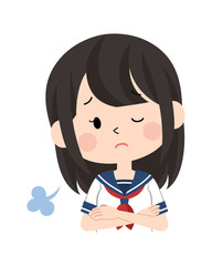 女子・学生〈セーラー服・夏〉13