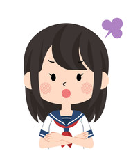 女子・学生〈セーラー服・夏〉14