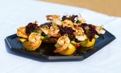 shrimp canape starter