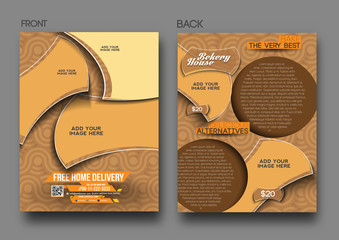 Bekery House Front & Back Flyer Template 