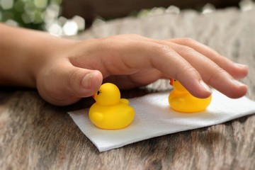 Lovely of yellow rubber duck