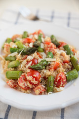 Coucous Salat mit Spargel