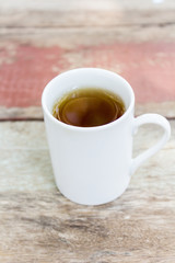 Tea cup on wood - Vintage effect style pictures