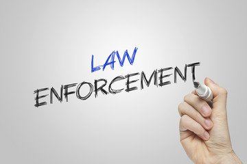 Hand writing law enforcement