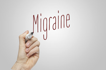 Hand writing migraine