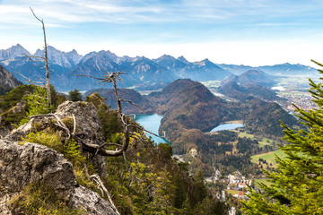 Alps and lakes in Germany