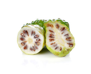 Fototapeta na wymiar Exotic Fruit - Noni on white background