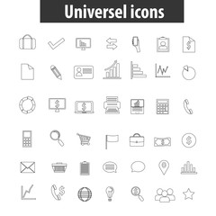 Line business icon vector.
