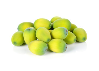 Lotus seed isolate white background