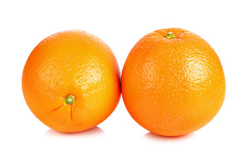 Orange fruit isolated on white