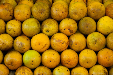 Fresh Oranges for Sale at the Market in Rio de Janeiro