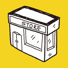 shop store doodle drawing