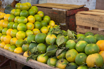 Fresh Oranges for Sale at the Market in Rio de Janeiro