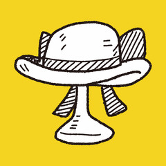 woman hat doodle