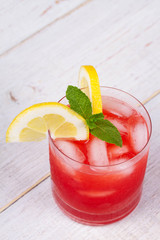 Campari and vermouth cocktail