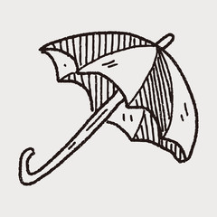 umbrella doodle drawing