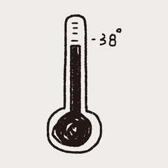 thermometer doodle