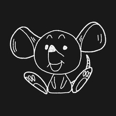 Chinese Zodiac mouse doodle drawing