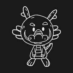 Chinese Zodiac dragon doodle drawing