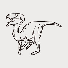 Obraz na płótnie Canvas dinosaur doodle