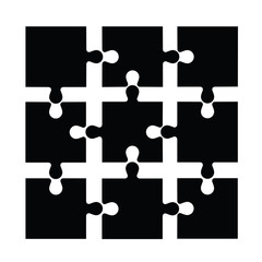 Obraz premium Template of abstract puzzle. 