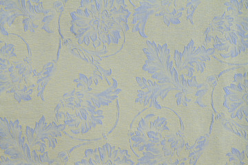 Fabric pattern with floral ornament