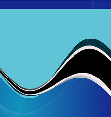 abstract blue waves background
