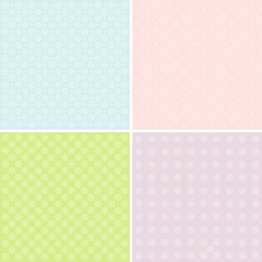 Vector set of 4 background patterns.