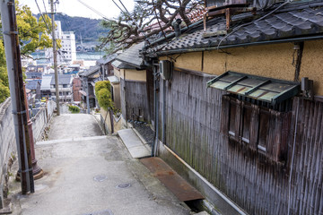 尾道の路地のある風景