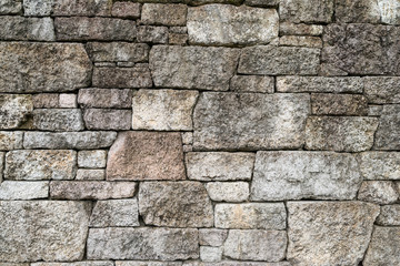 Fototapeta premium Weathered texture of stained old dark brown and red brick wall b