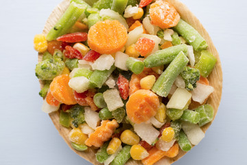 Frozen vegetables.