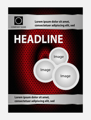 Vector design of the flyer. Poster template for your business.
