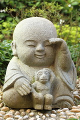 Fototapeta na wymiar Monk statue