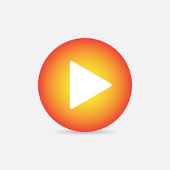 Play button web icon