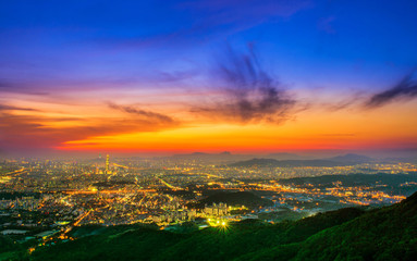 South Korea skyline of Seoul, The best view of South Korea with